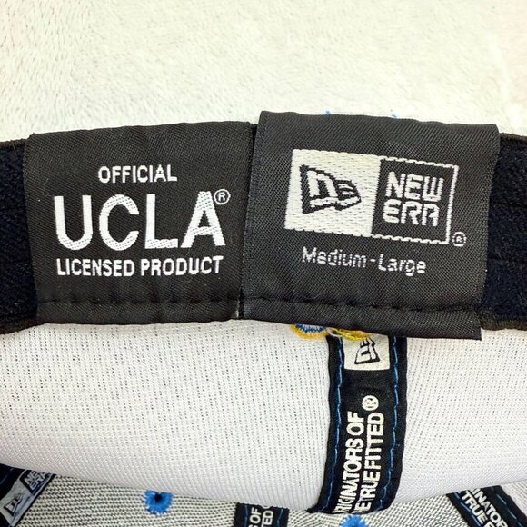New Era Official UCLA Licensed Size Medium/Large Baseball Cap Hat Blue White - Picture 8 of 11